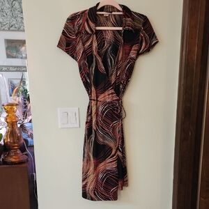 Vintage! Tailor B. Moss Wrap Midi Dress with Dolman Sleeves